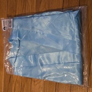 Tiffany blue satin robe